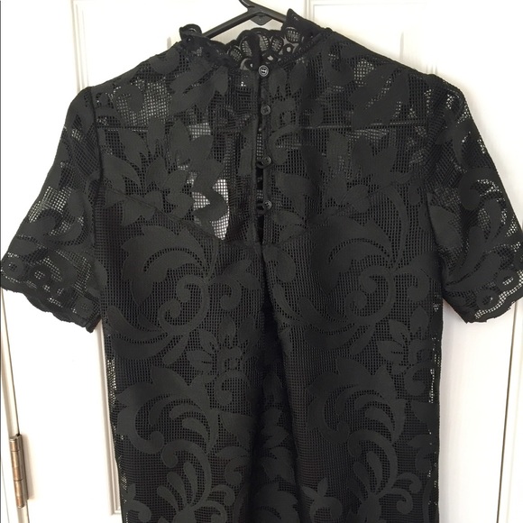 Ro & De Black Lace Shirt - Picture 3 of 3